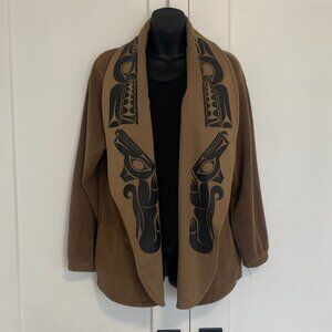 Vintage 90s Ay Ay Mut Wolf Clan Light Fall Jacket Women's Size Small